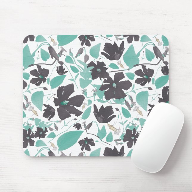 Mousepad Flores Elegantes E Flores Marrons (Com mouse)
