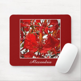 Mousepad Flores Elegantes Vermelhas Elegantes Personalizam