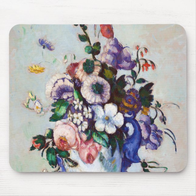 Mousepad Flores em um Vaso Rococo, Paul Cezanne (Frente)