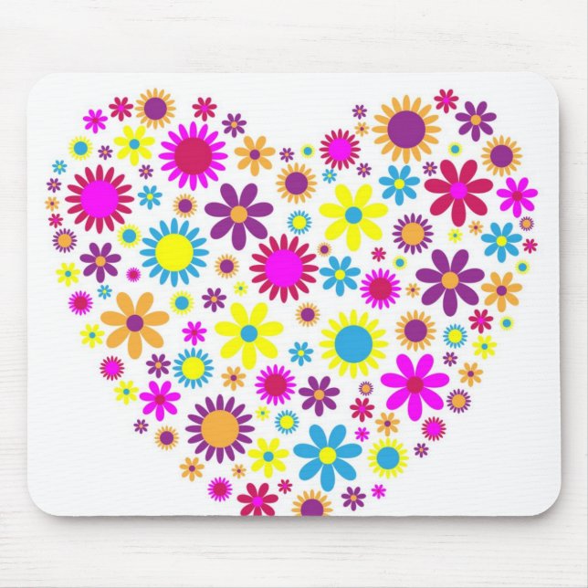 Mousepad Flores felizes (Frente)