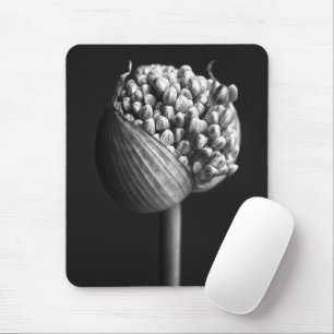 Mousepad Flores Flor B&W Allium Bud
