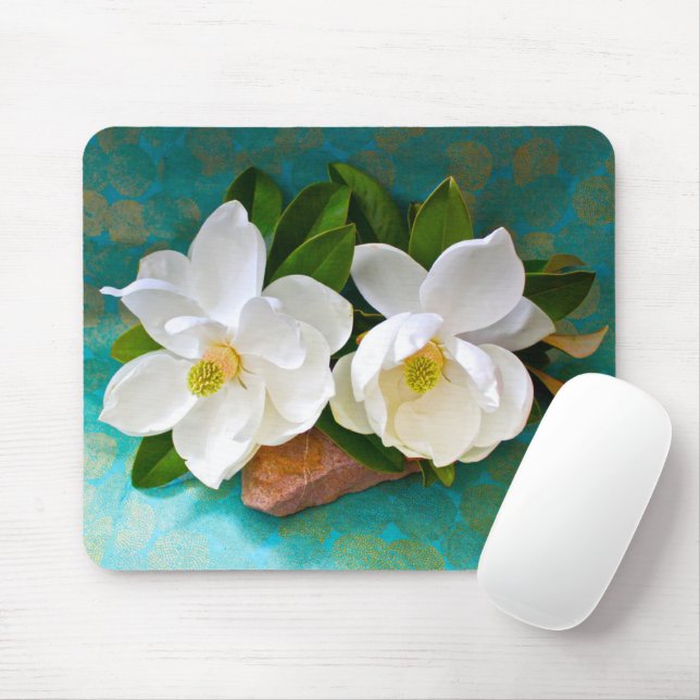 Mousepad Flores | Flor Magnolia (Com mouse)