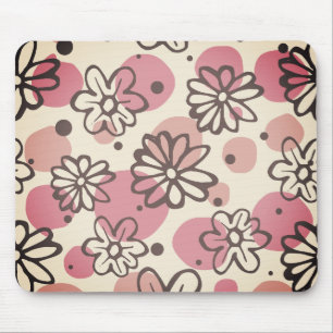 Mousepad flores florais, lindas, padrão