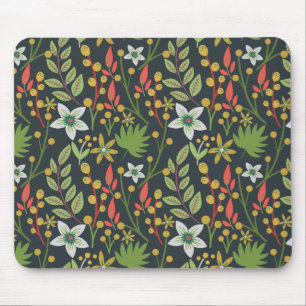 Mousepad Flores florais sem costura coloridas