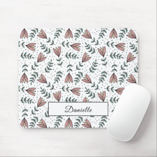 Mousepad Flores Flóridas Cor-de-Rosa Brilhante Padronizam