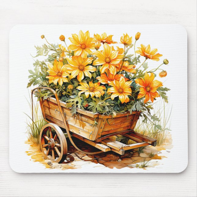 Mousepad Flores Frescas Bonitas (Frente)