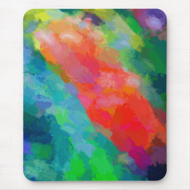 Mousepad Flores Frescas de Mola Abstrato (Frente)