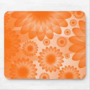 Mousepad Flores Geométricas - Laranja