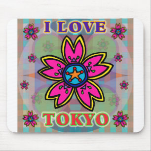 Mousepad Flores "I AMVE TOKYO"