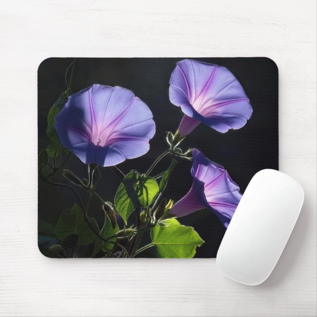 Mousepad Flores Iluminadas de Ipoméia (Com mouse)