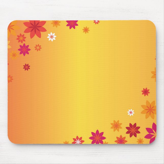 Mousepad Flores Laranja (Frente)