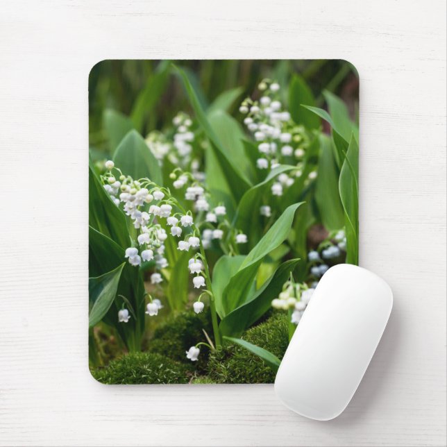 Mousepad Flores | Lily da Suecia do Vale (Com mouse)