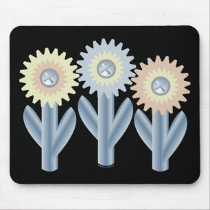 Mousepad Flores Mecânicas
