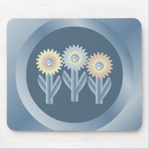 Mousepad Flores Mecânicas
