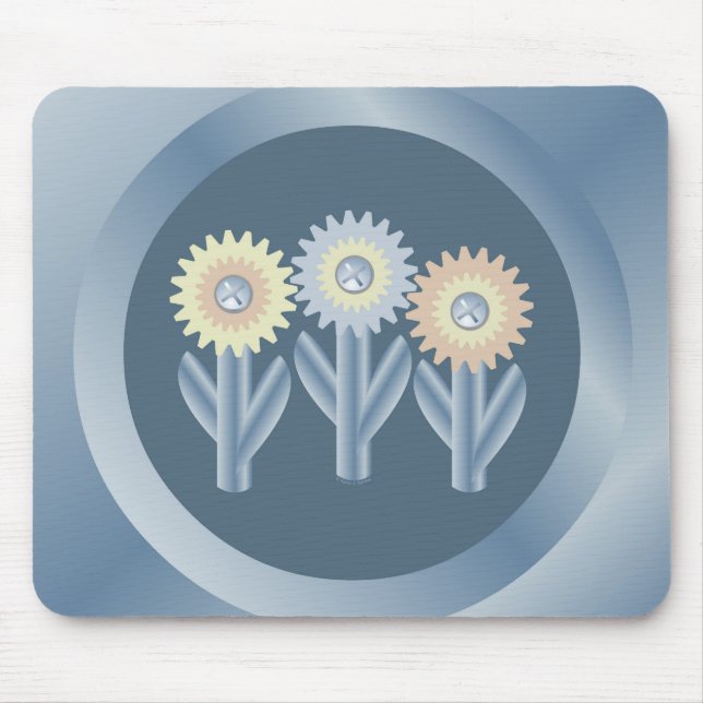 Mousepad Flores Mecânicas (Frente)