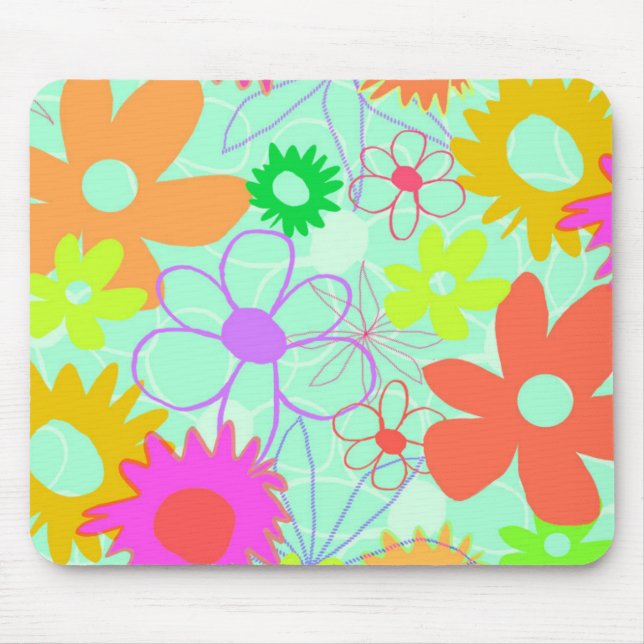 Mousepad Flores misturadas (Frente)