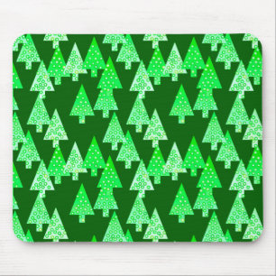 Mousepad Flores modernas árvores de Natal - Pinho verde