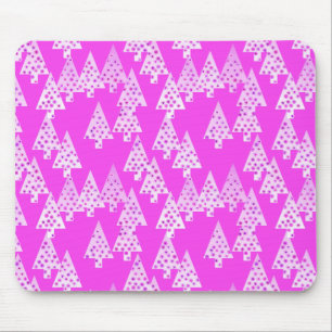 Mousepad Flores modernas de Natal - rosa-orquídea