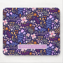 Mousepad Flores Modernas Flores Silvestres Elegantes e Glam