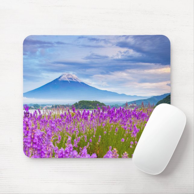 Mousepad Flores | Monte Fugi Japão (Com mouse)