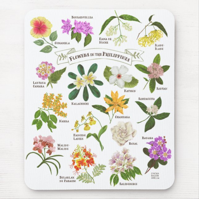 Mousepad Flores nas Filipinas (Frente)