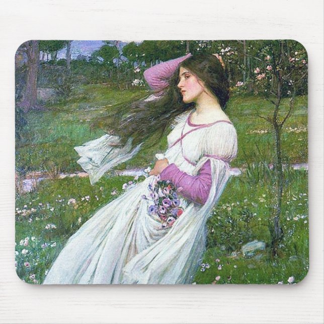 Mousepad Flores no Vento, John William Waterhouse (Frente)