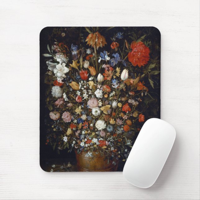 Mousepad Flores num navio de madeira (por Jan Brueghel) (Com mouse)