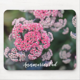 Mousepad Flores Pink & White Butterfly Stonecup