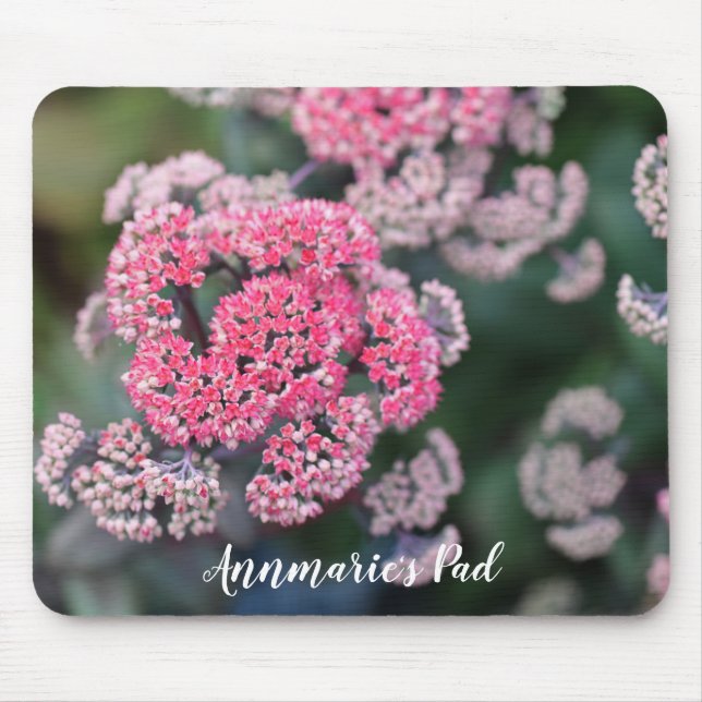 Mousepad Flores Pink & White Butterfly Stonecup (Frente)