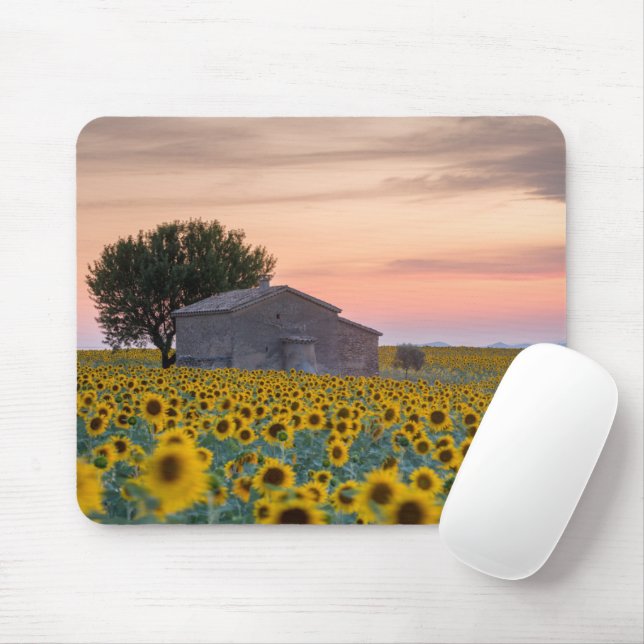 Mousepad Flores | Proveniência de girassol, França (Com mouse)