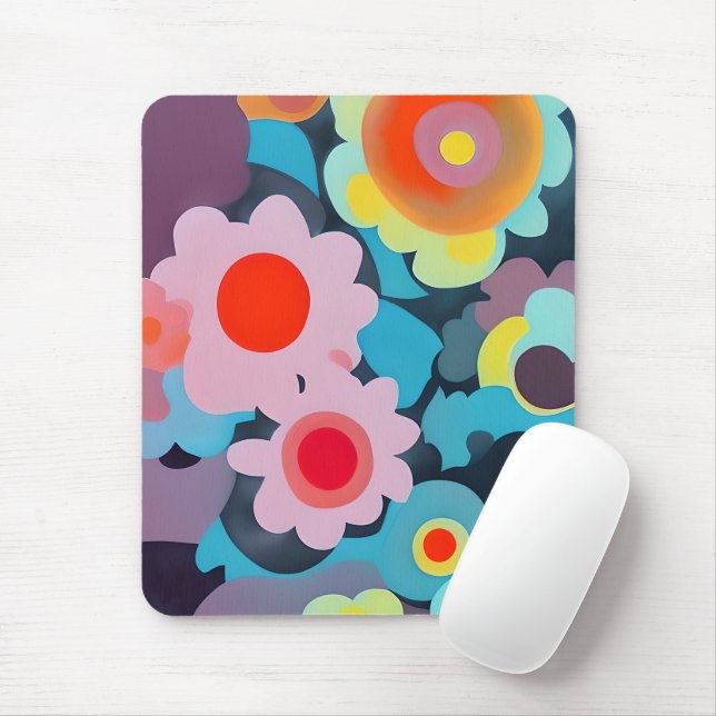 Mousepad Flores retrorreflectoras (Com mouse)