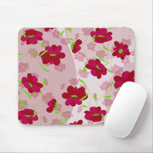 Mousepad Flores Rosa e Vermelha - Floral