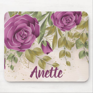 Mousepad Flores Roxas