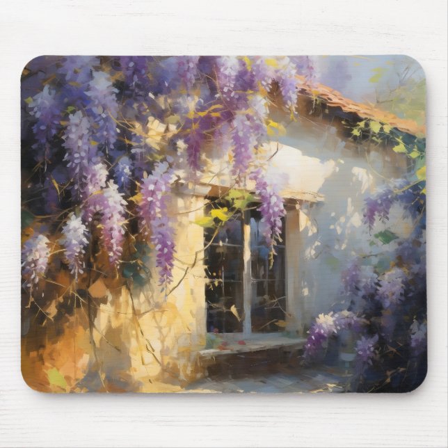 Mousepad Flores Roxas Domésticas (Frente)