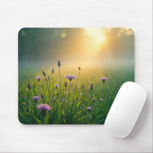 Mousepad Flores Roxas Em Mistura