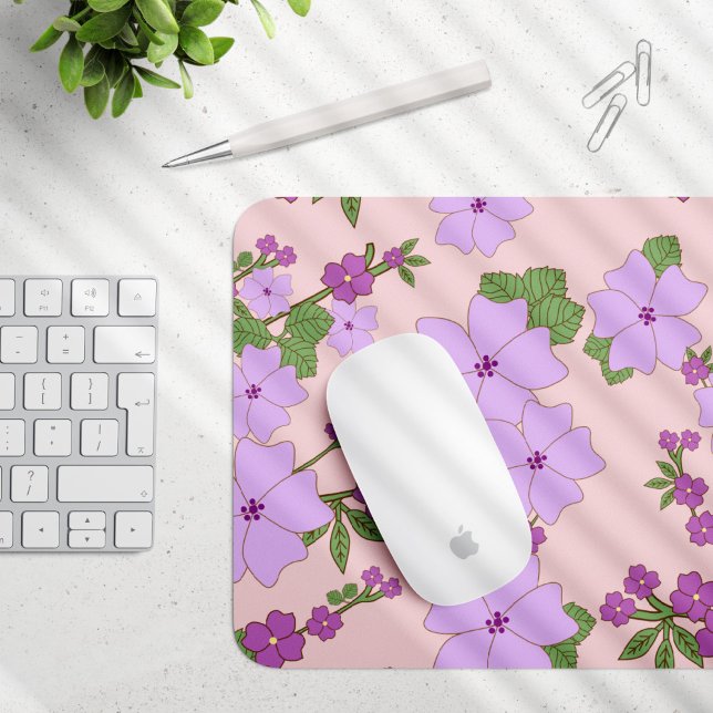 Mousepad Flores Roxas, Padrão Floral, Padrão De Flores (Criador carregado)