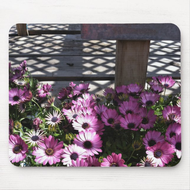 Mousepad Flores Roxas Rosa (Frente)