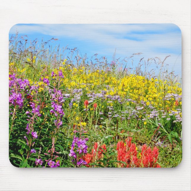 Mousepad Flores selvagens das Montanhas Rochosas (Frente)