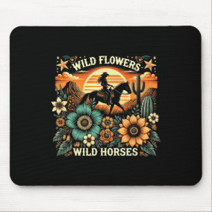 Mousepad Flores Selvagens de Cavalos Soltos - Ho Selvagem