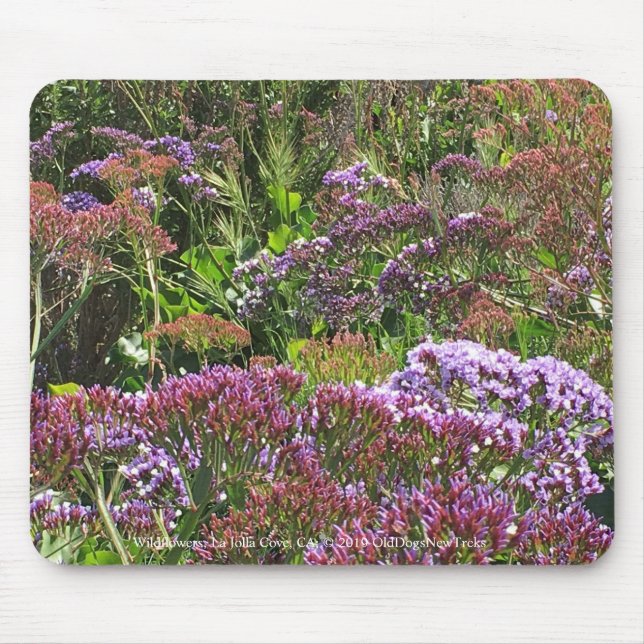 Mousepad Flores selvagens, La Jolla Cove, CA (Frente)