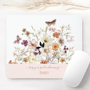 Mousepad Flores Selvagens Presas Flores Botânicas