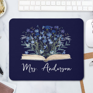 Mousepad Flores Silvestres Azuis Crescem do Livro Professor