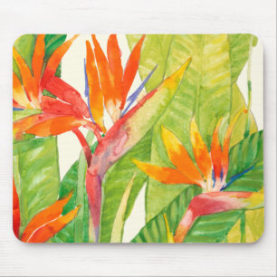 Mousepad Flores Tropicais   Pássaro do Paraíso
