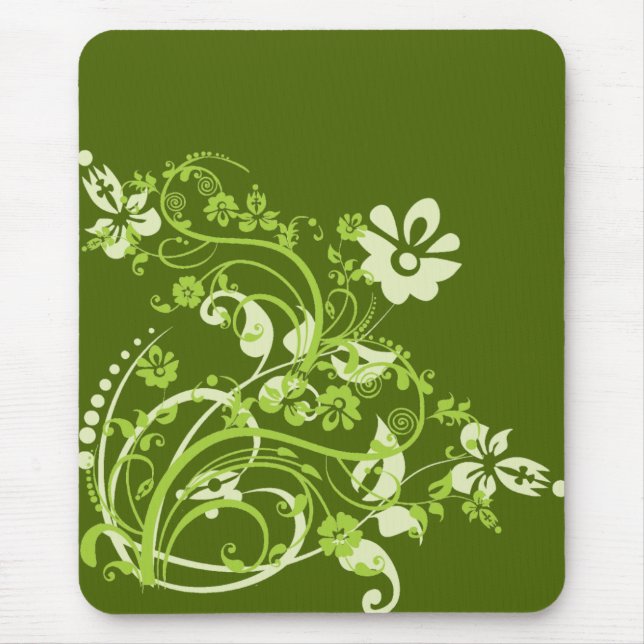 Mousepad Flores Verdes (Frente)