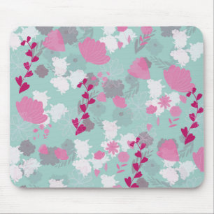 Mousepad flores verdes