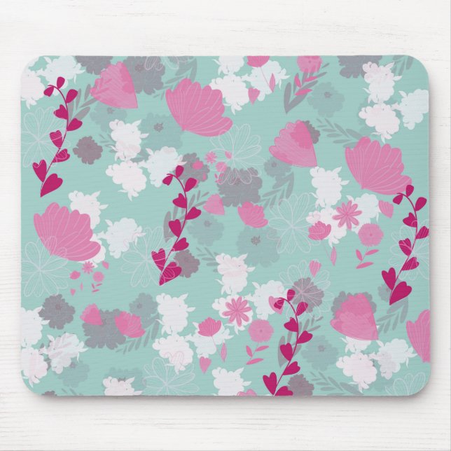 Mousepad flores verdes (Frente)
