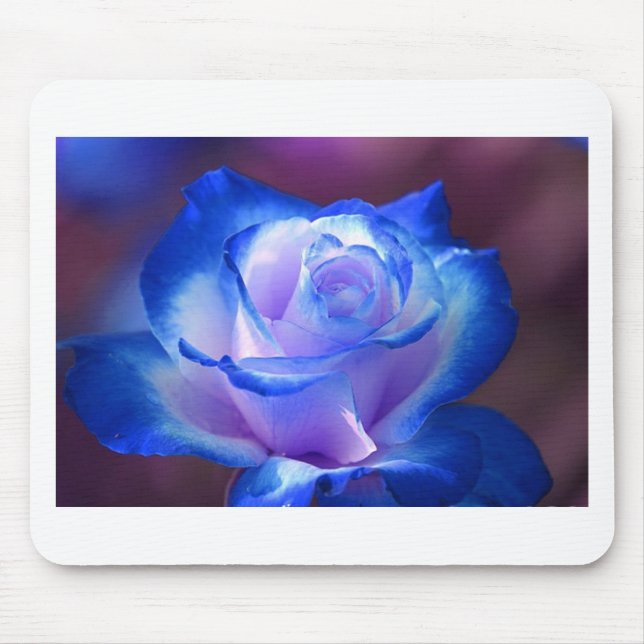 Mousepad flores videiras pétala rosa flores flor azul amor (Frente)
