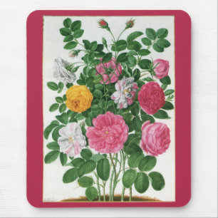 Mousepad Flores Vintage Blooming, Rosas Primavera