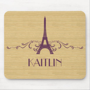 Mousepad florescente francês roxo