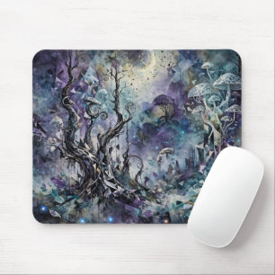 Mousepad Floresta Assombrada Árvores Surreais Místicos Cogu